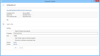 Orzeszek Transfer screenshot