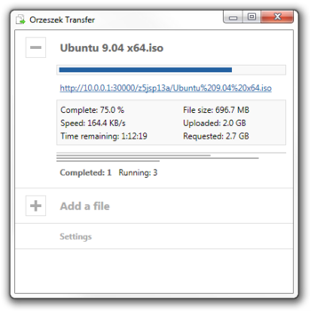 Orzeszek Transfer screenshot