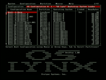 OS Lynx Operating System Manager screenshot
