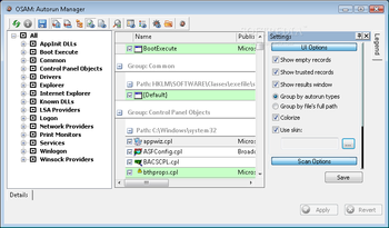 OSAM: Autorun Manager screenshot 2