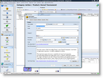 osCommerce Manager screenshot