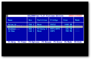OSL2000 Boot Manager Platinum screenshot 2