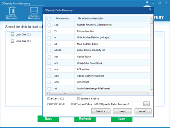 OSpeedy Data Recovery screenshot 3