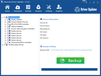 OSpeedy Driver Updater screenshot 4