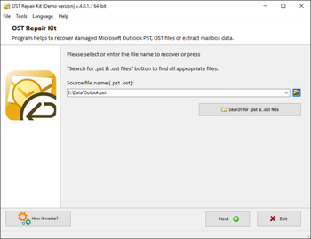 OST Repair Kit screenshot