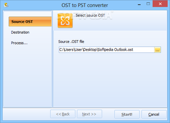 OST to PST Converter screenshot