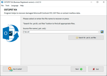 OST2PST Kit screenshot