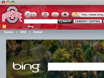 OSU Buckeyes Firefox Browser Theme screenshot