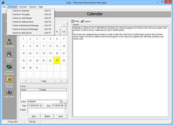 otak - Personal Information Manager screenshot 2