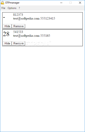 OTPmanager screenshot 3