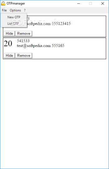 OTPmanager screenshot 4