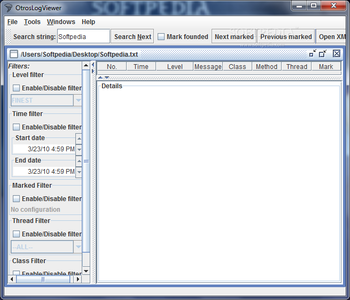 Otros Log Viewer screenshot