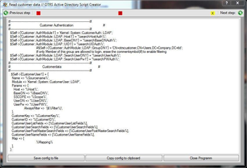 OTRS Active Directory Configuration Creator screenshot 4