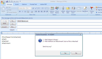 Outlook 2007 Essentials screenshot