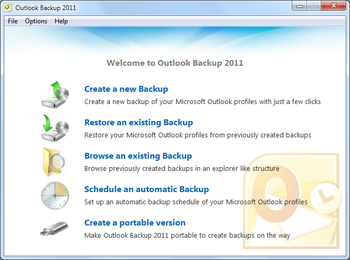 Outlook Backup 2011 screenshot 2