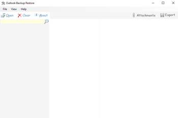 Outlook Backup Restore screenshot