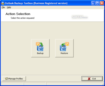 Outlook Backup Toolbox screenshot 2