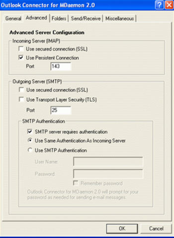 Outlook Connector for MDaemon screenshot 3