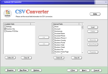 Outlook CSV Converter screenshot 3