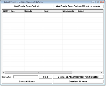 Outlook Download Multiple Attachments Software screenshot