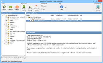 Outlook Duplicate Email Remover screenshot 3