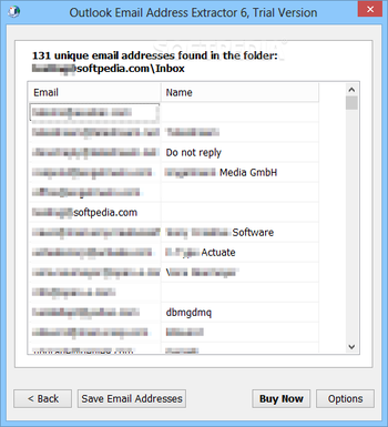 Outlook Email Address Extractor screenshot 2