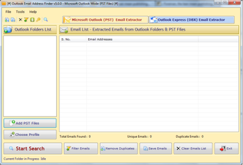Outlook Email Address Finder screenshot