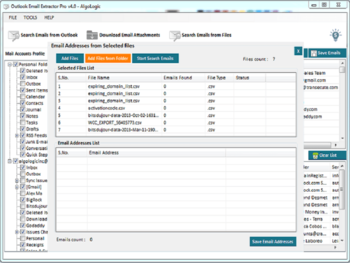 Outlook Email Extractor Pro screenshot