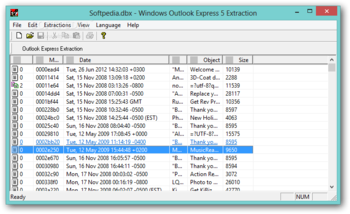 Outlook Express Extraction screenshot