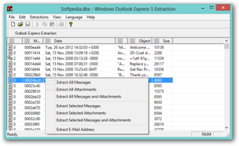 Outlook Express Extraction screenshot 2