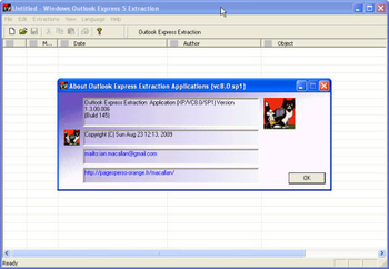 Outlook Express Extraction screenshot