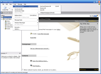 Outlook Express screenshot 2