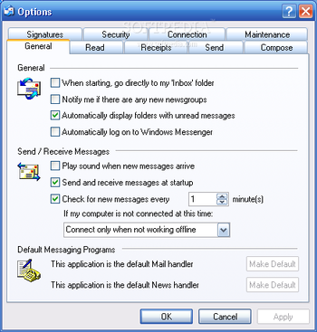 Outlook Express screenshot 3