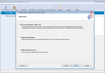 Outlook Express Repair screenshot 2