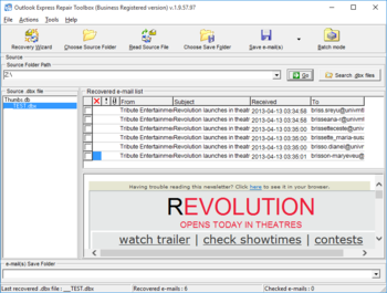 Outlook Express Repair Toolbox screenshot 3