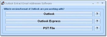Outlook Extract Email Addresses Software screenshot