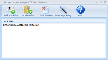 Outlook Import Multiple VCF Files Software screenshot