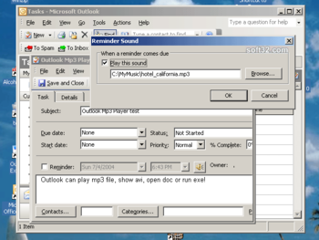 Outlook Mp3 Player screenshot