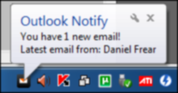 Outlook Notify screenshot