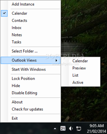 Outlook on the Desktop screenshot