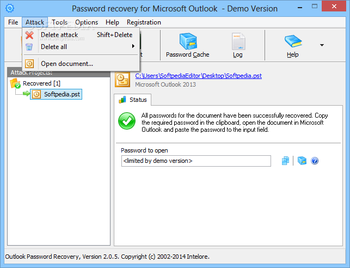 Outlook Password Recovery screenshot 2