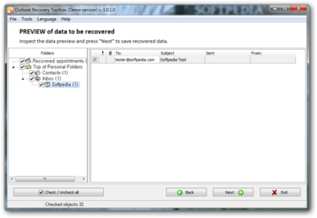 Outlook Recovery ToolBox screenshot 2