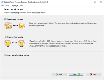 Outlook Repair Toolbox screenshot 3