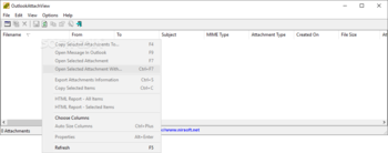 OutlookAttachView screenshot