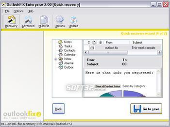 OutlookFIX Outlook PST Repair screenshot 2