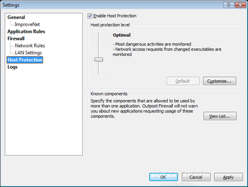 Outpost Firewall Free 2009 screenshot 10