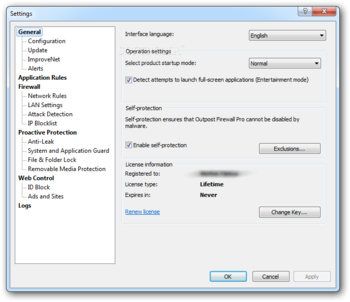 Outpost Firewall Pro screenshot 8