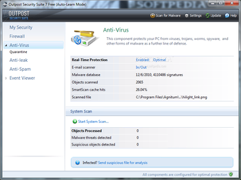 Outpost Security Suite Free screenshot 3