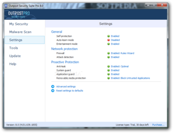 Outpost Security Suite Pro screenshot 3