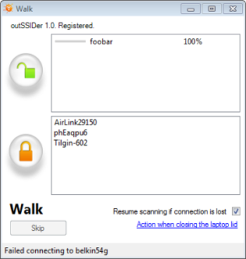 outSSIDer screenshot 2